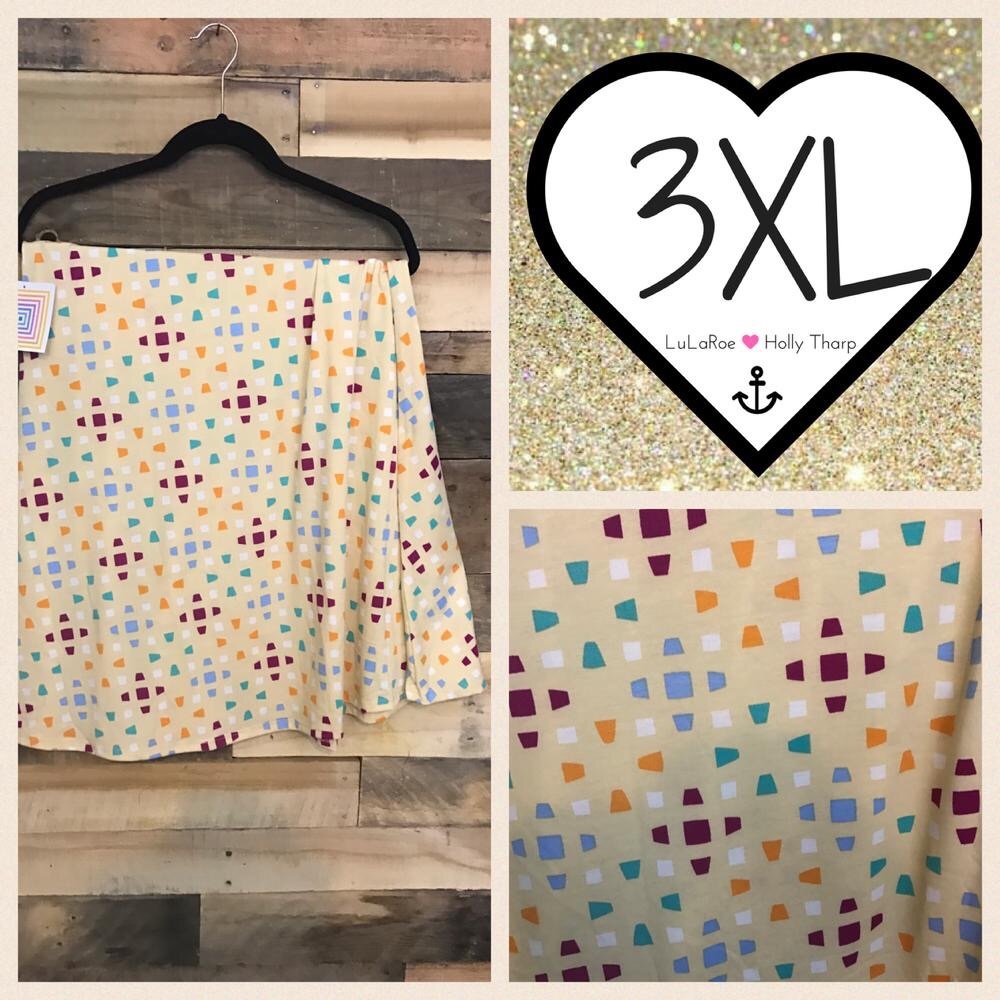 3X LuLaRoe Azure skirt
